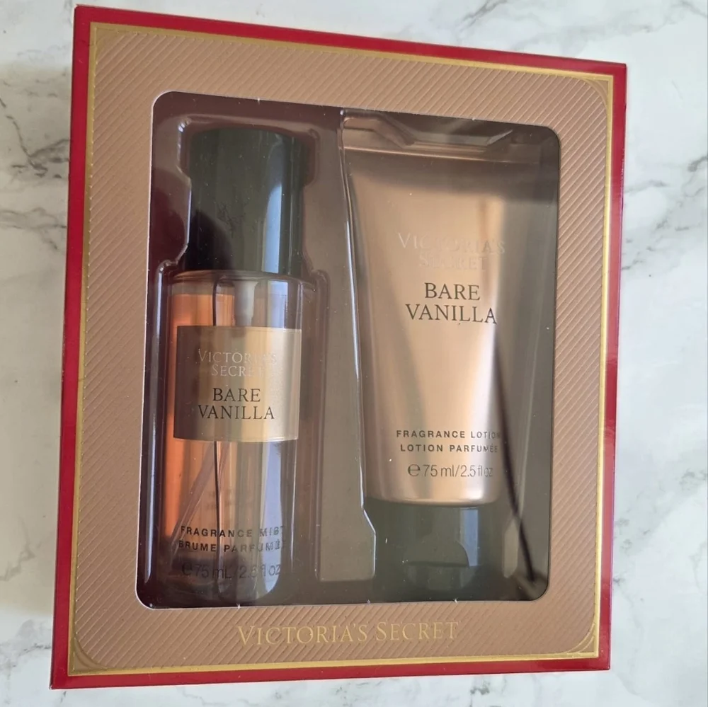 Victorias  Mist and Lotion Secret Bare Vanilla Mini Gift Set Holidays